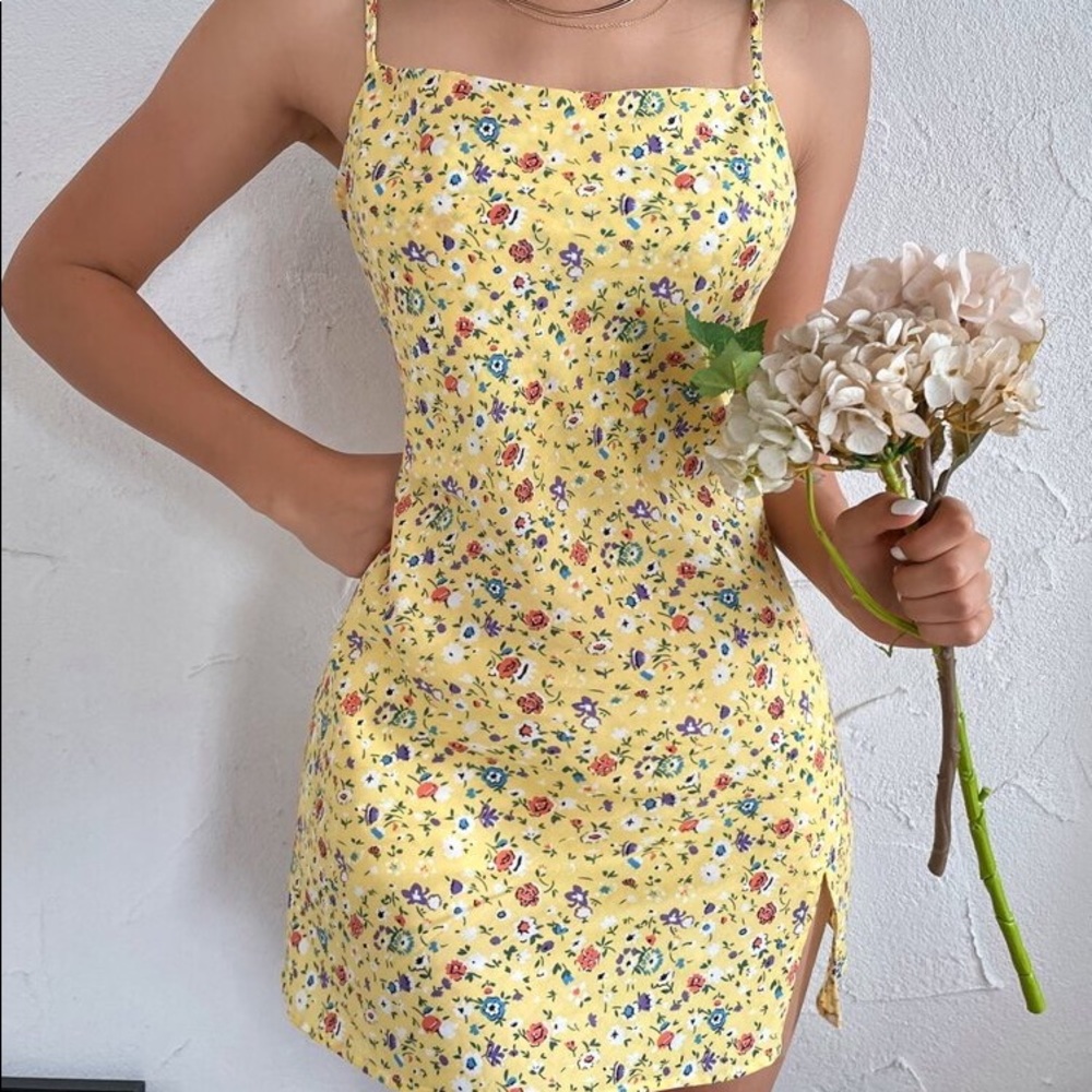 Bohemian Margarita Floral Partition Straps adjustable Dress Size Medium